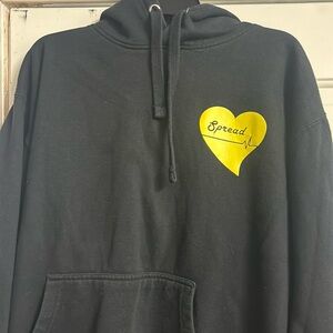 Spread Love Black Hoodie